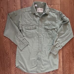 Eider Green Button-Up Shirt